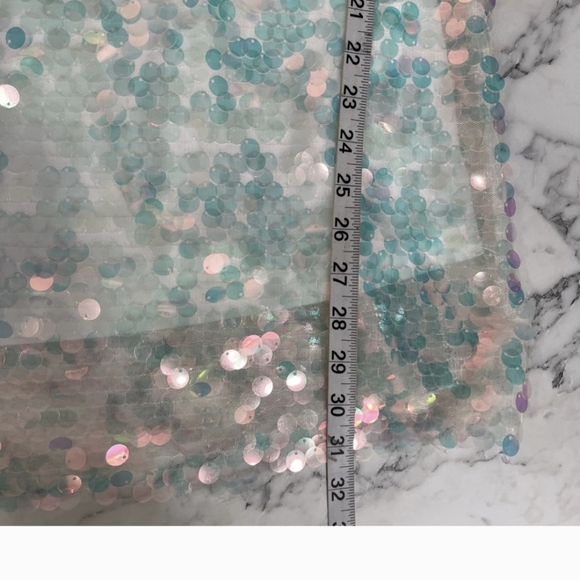 NWT Torrid White Iridescent Sequin Party Dress Size 00/M - Picture 9 of 9